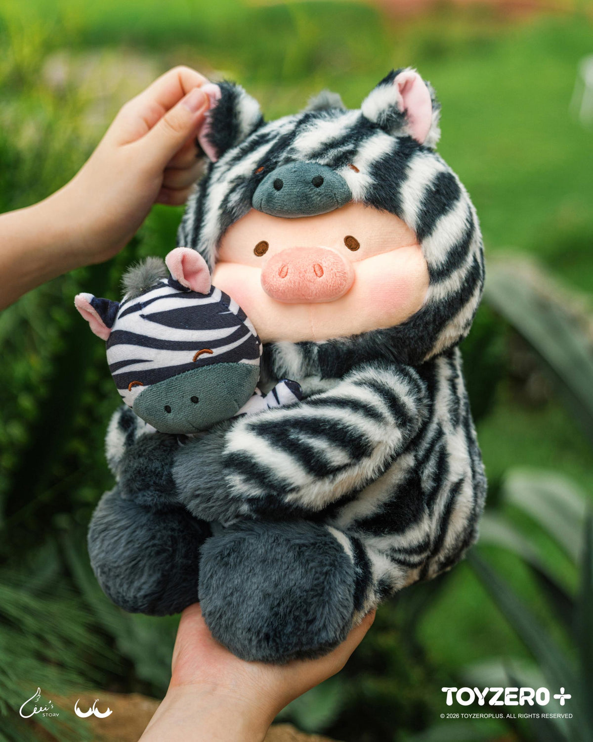LuLu the Piggy Animal Party Vol. 2 – Big Hug Plush (Zebra Lu ver.)