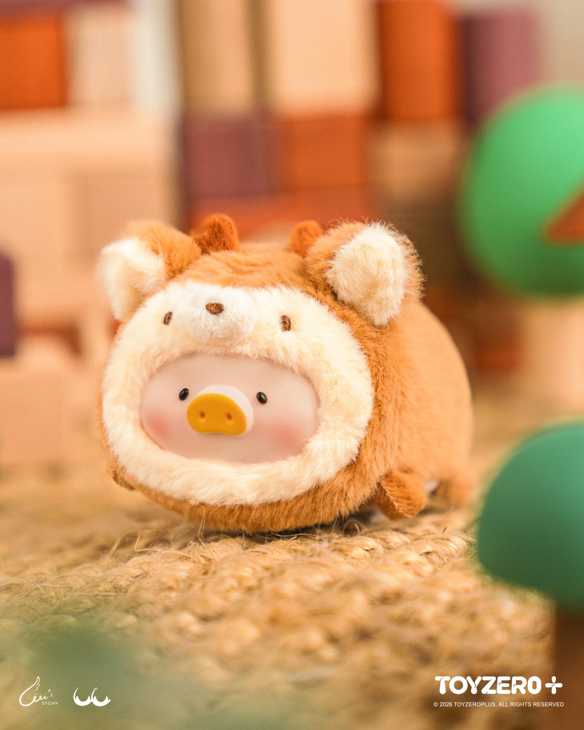 LuLu the Piggy Animal Party Vol. 2 - Stick together PVC Face Plush Keychain (Blind Box)