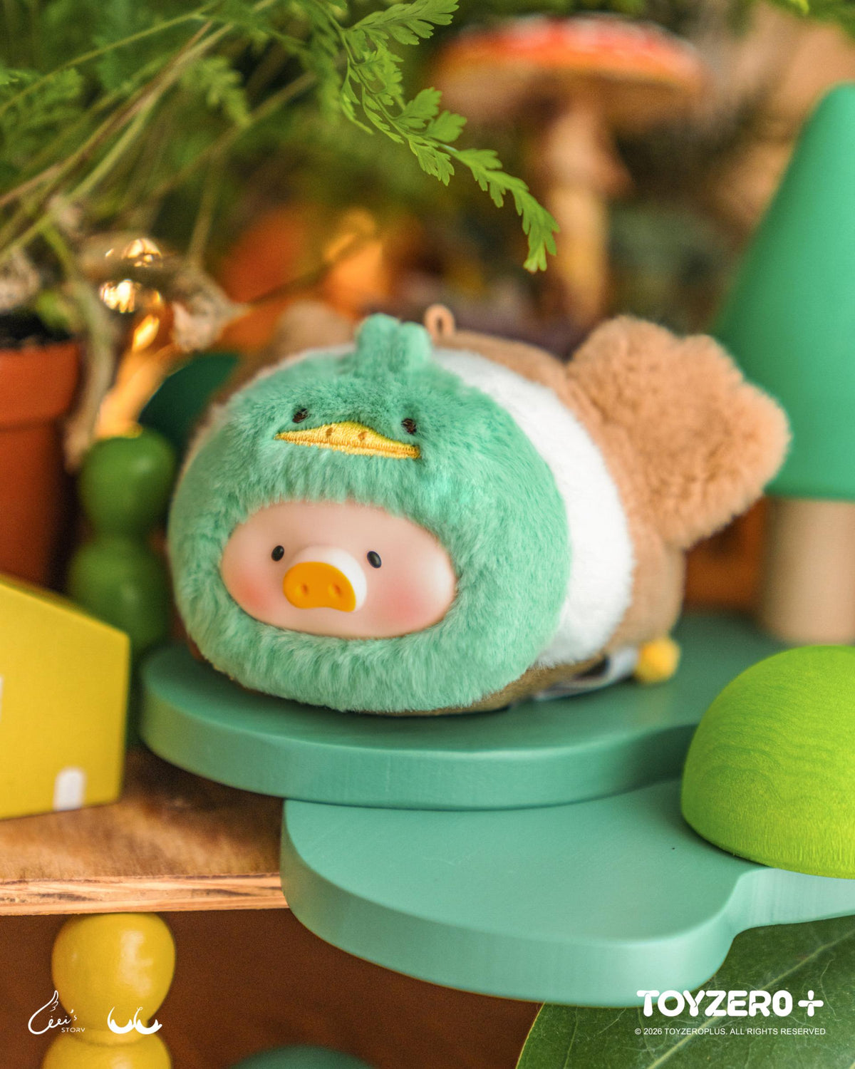 LuLu the Piggy Animal Party Vol. 2 - Stick together PVC Face Plush Keychain (Blind Box)