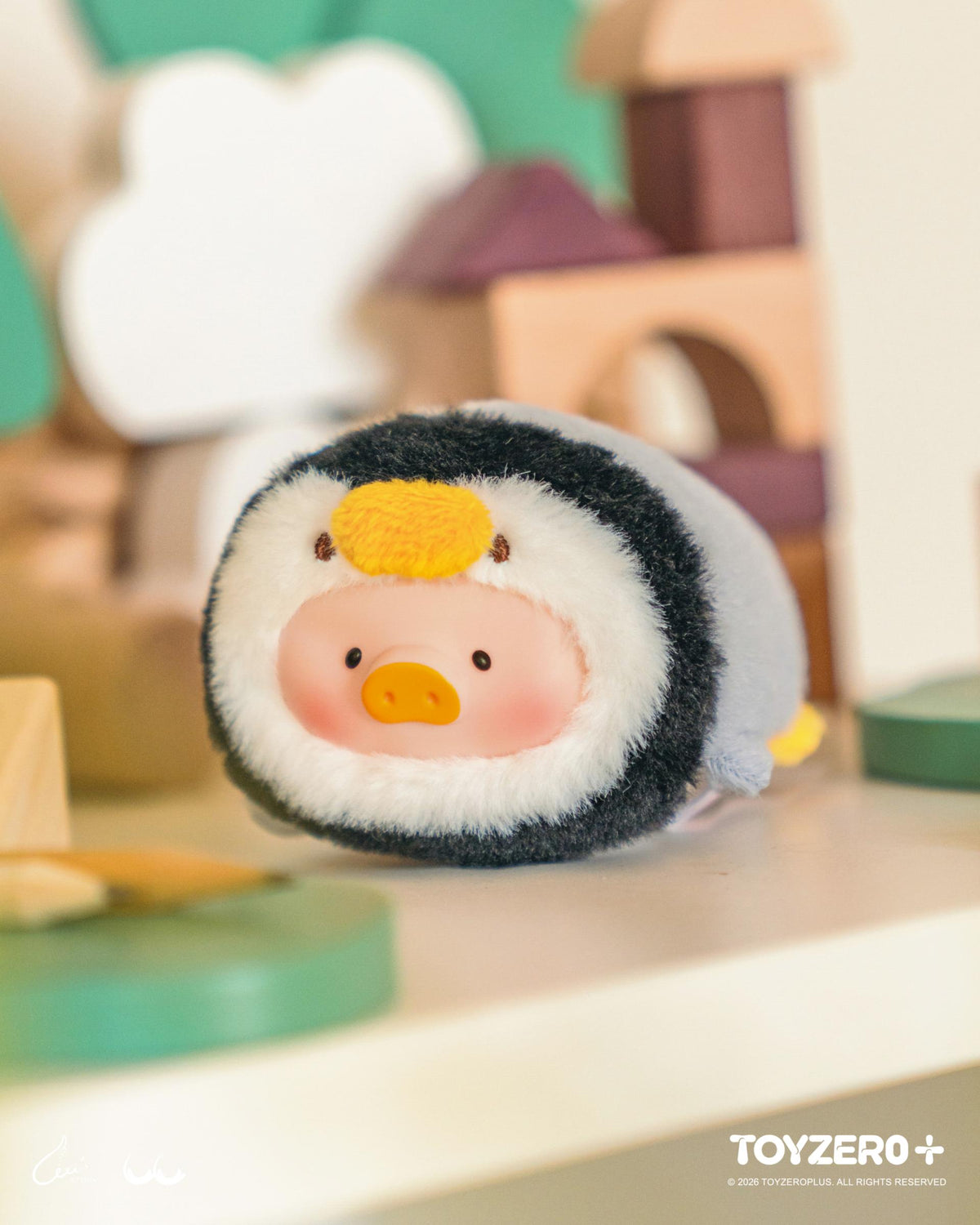 LuLu the Piggy Animal Party Vol. 2 - Stick together PVC Face Plush Keychain (Blind Box)
