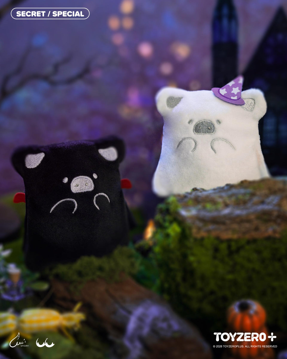 LuLu the Piggy Horror Story Series - Moody Boo Plush Keychain Blind Box