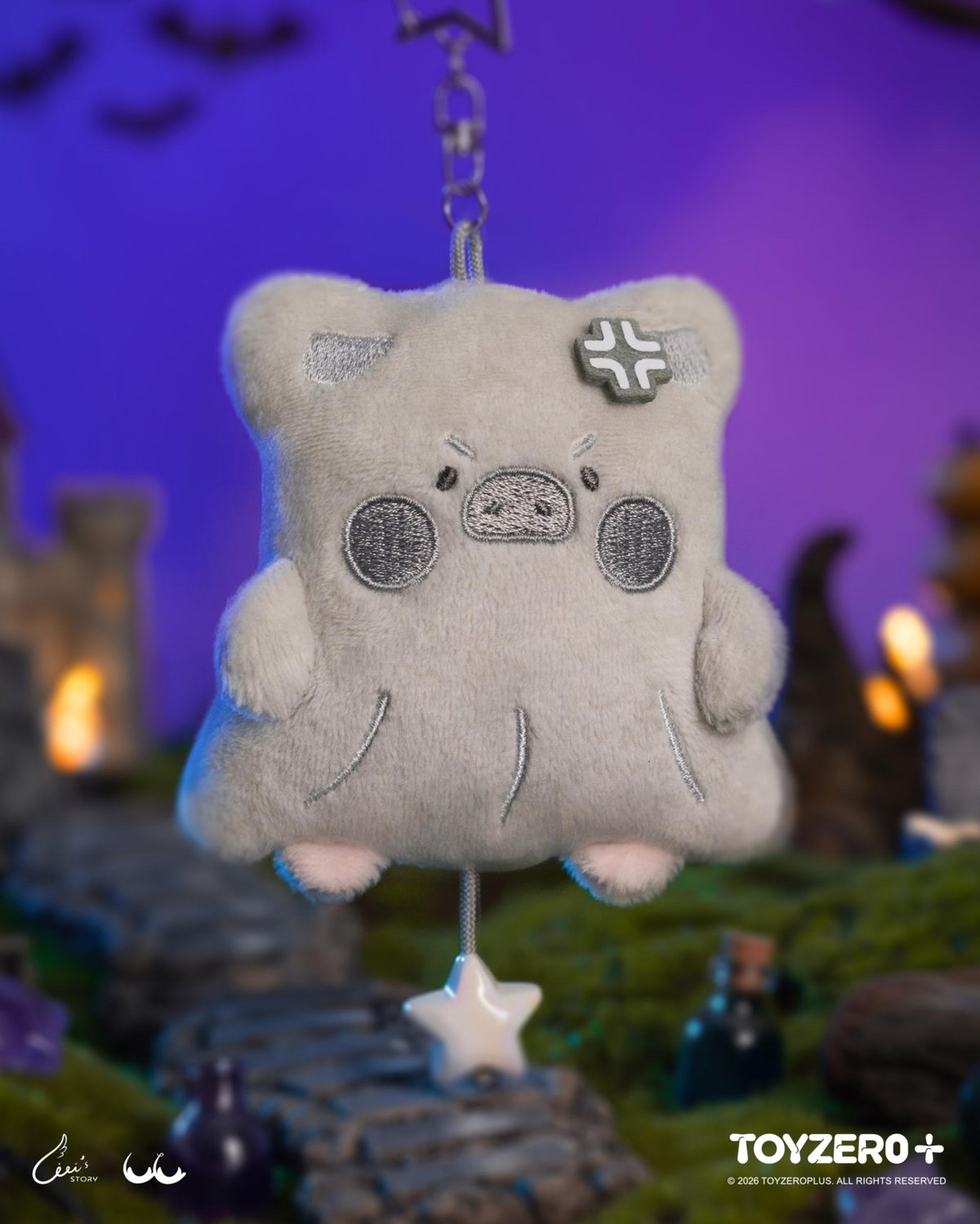 LuLu the Piggy Horror Story Series - Moody Boo Plush Keychain Blind Box