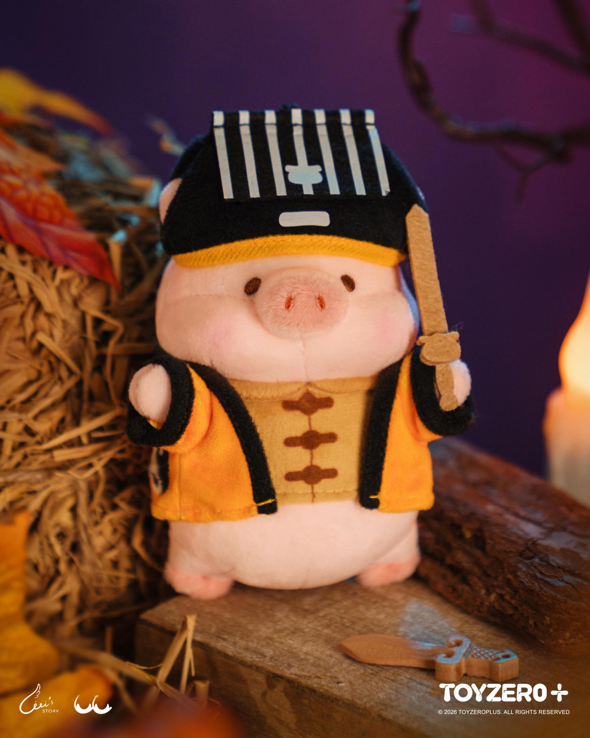 LuLu the Piggy Horror Story Series - Taoist Costume Lu Plush Keychain