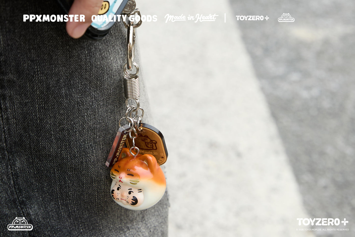 PP X MONSTER Lucky Cat Keychain Series (Blind Boxes)