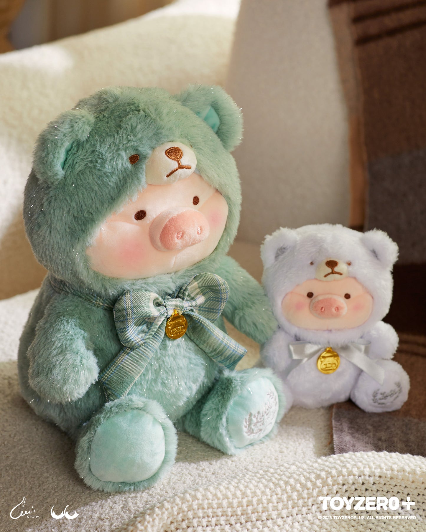 LULU THE PIGGY - 25CM TEDDY LULU PLUSH (THE FOREST EDITION - MINT GREEN)