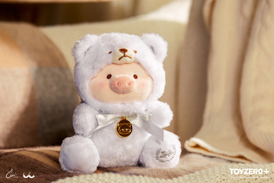LULU THE PIGGY - 14CM TEDDY LULU PLUSH (THE FOREST EDITION - POLAR WHITE)