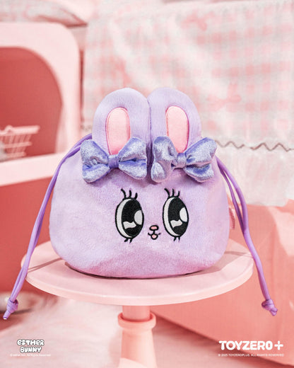 Esther Bunny - Drawstring Bag (Lavender Bunny)